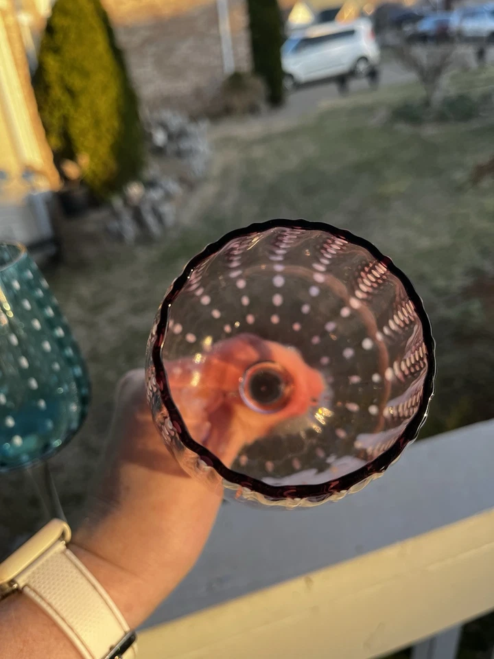 Copos de vinho Circleware chuva branca bolinhas rosa e turquesa - Imagem 4 de 4