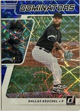 2021 Panini Donruss - Dominators Dallas Keuchel #DOM10 Blue /249