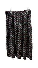 Sag Harbor Multi-ColorGeometric Print Pull-On KneeLength Skirt Sz 18w/32 11