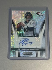 Panini 2025 Prizm Black Peyton Manning Flashback Signatures Auto 9/15 MOJO SSP