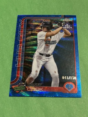 2025 Topps Pro Debut - Chrome Casey Cook #PDC-188 Blue Wave Refractor /150