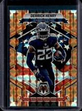 2023 Panini Mosaic Derrick Henry Orange Mosaic Prizm National Pride #/199 Titans