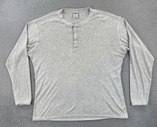 Vintage Patagonia Capilene Mens XL Heather Gray Henley Shirt Made In USA 90s EUC