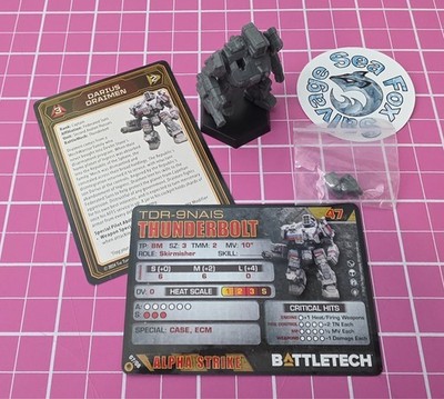 BattleTech Thunderbolt  Mech -- Davion Heavy Battle Lance + Cards