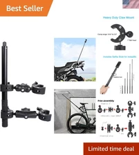 61" Invisible Selfie Stick & Motorcycle Clamp Mount for Insta360 Cameras - Black