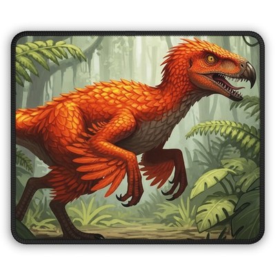 Orange Raptor Gaming Mouse Pad
