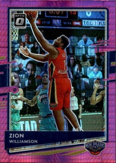 2020-21 Donruss Optic #40 Zion Williamson Hyper Pink
