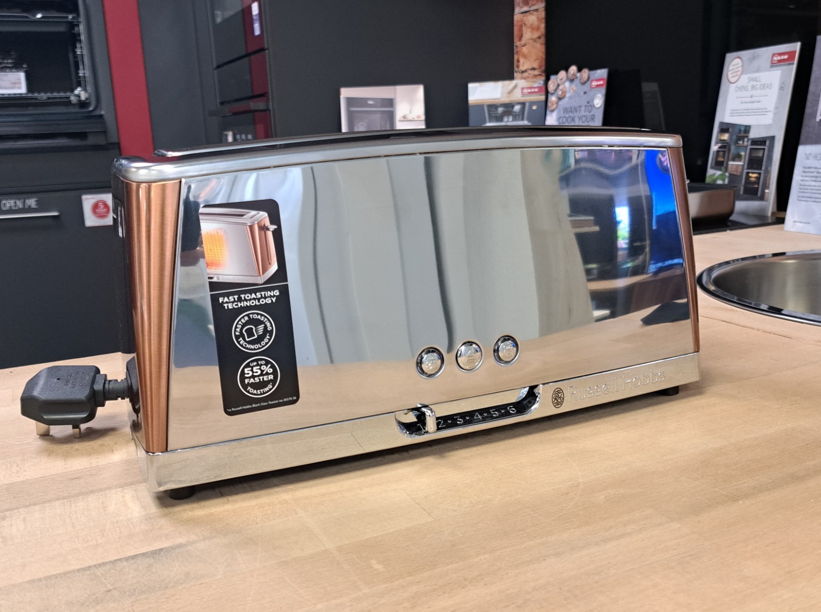 Russell Hobbs 24310 1420W 2 Slice Luna Long Slot Toaster