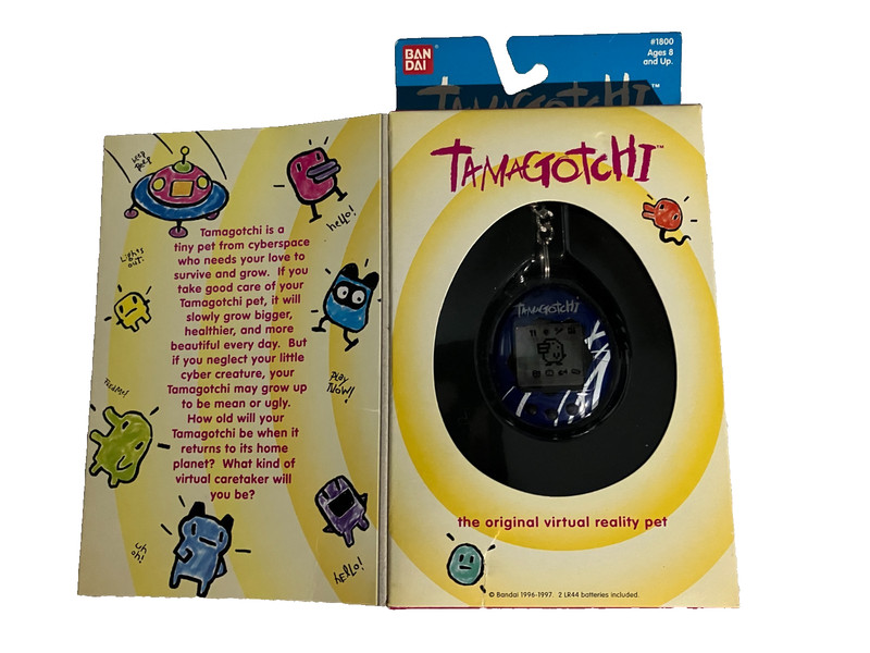 tamagotchi Bandai 1996-1997 Purple with white streaks, unopened #1800