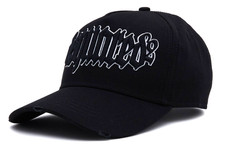 Dsquared2 D2 Gothic Retro Baseball Cap Icon Logo White Cotton Canvas One Size