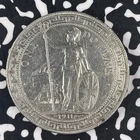 1911-B G.B./H.K. $1 Trade Dollar Lot#JM1201 Silver! Nice Details, Old Cleaning