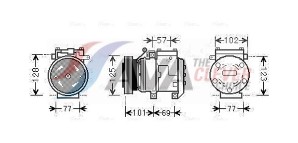 Kompressor Klimaanlage AVA Clever Choice KAAK211 FüR KIA Sportage Hyundai Tucson-image
