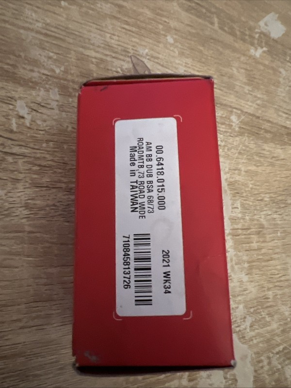 SRAM Am Bb Dub BSA Bottom Bracket 68/73 Thread Fit Hollowtech II Black New Boxed