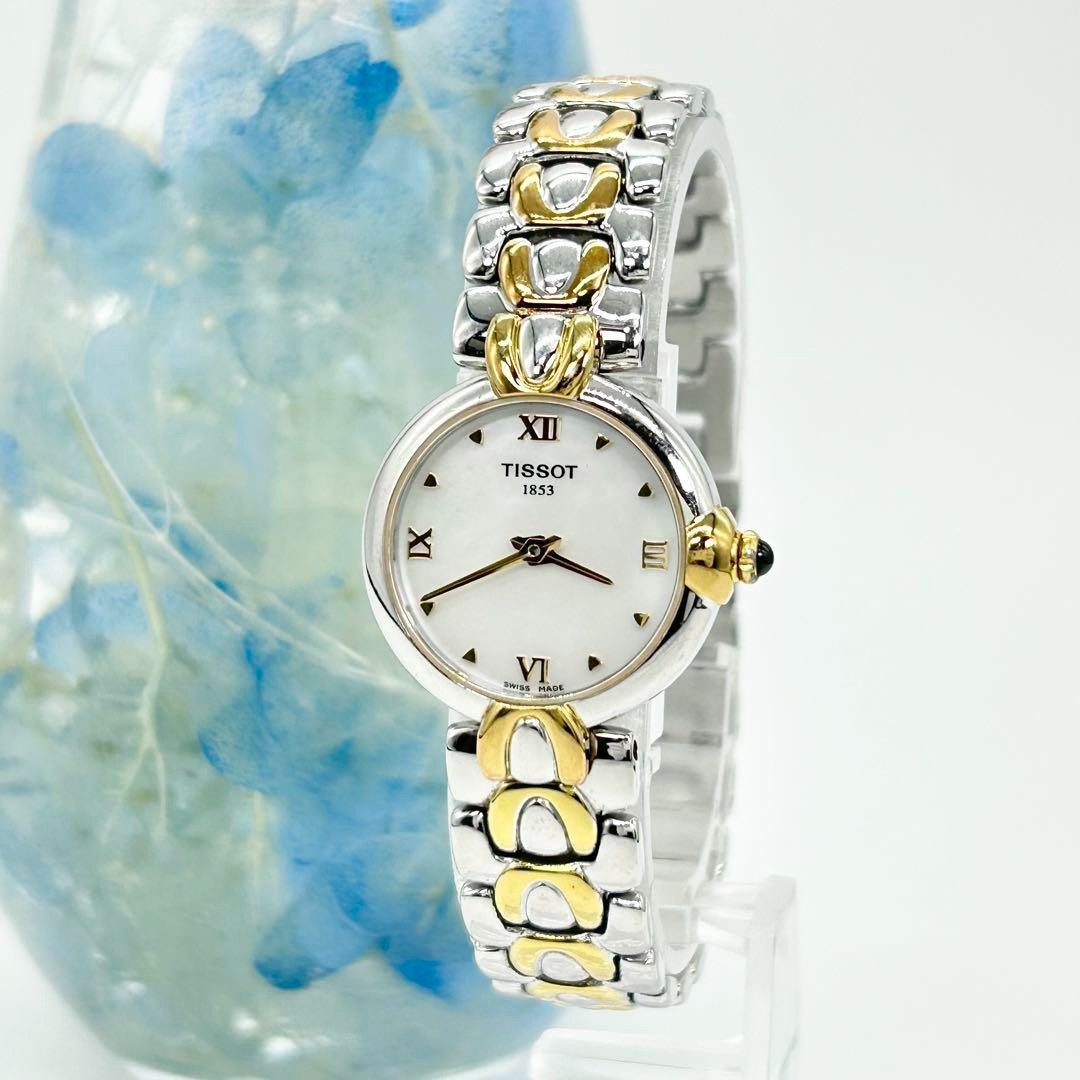 582 TISSOT ティソ　G226/326 シェル　ラウンド　腕時計　美品 TISSOT G226/326 Vintage Silver Gold White Dial Watch Working | eBay