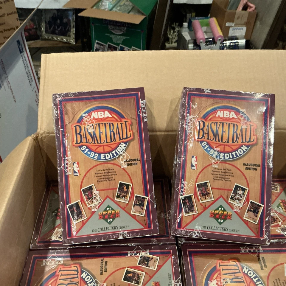 1991-92 Upper Deck Basketball Factory Sealed Wax Box 36 Packs Jordan Lot Of 2 - Image 2 of 2