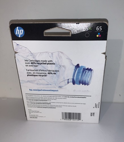 Original HP 65XL Schwarz & Tri-Color 2er-Pack Tintenpatronen Ablaufdatum 5/2026 NEU VERSIEGELT - Bild 2 von 5