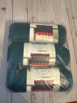 Caron Simply Soft - 3 Pack of 6oz - Pagoda Dark Green - Acrylic Yarn - Knitting