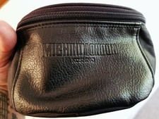 Michiko Koshino London Very Rare Black Leather Bum Bag Fanny Pack Brand New