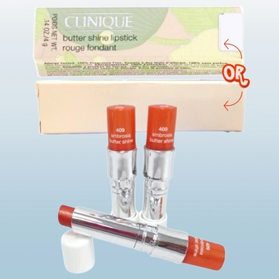 BUTTER SHINE BY CLINIQUE 409 AMBROSIA LIPSTICK 0.14 OZ LOT OF 3