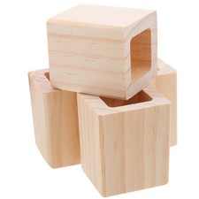 4 Pcs Furniture Feet Wood Risers Sofa Couch Leg Lifters for Height Increase
