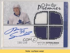 2007-08 O-Pee-Chee Premier Quad Rookie Memorabilia Anton Stralman Auto READ 4u7