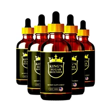 (5-Pack) Kings Sugar Defender Drops, King's SugarDefender Blood Support Drops
