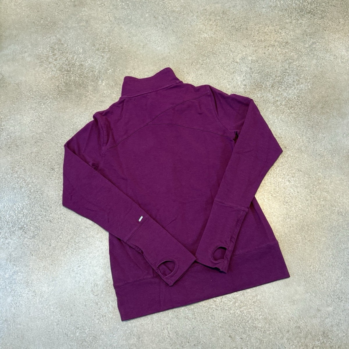 Women's Alo Yoga Asymmetrical Full Zip Jacket Med Purple Athletic
