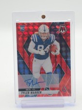 TYLER WARREN 2025 MOSAIC RED PRIZM ROOKIE AUTO /199 #354 COLTS Q7040