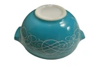 Vintage Pyrex Promotional Turquoise Scroll 443 Conderella 2.5 qt