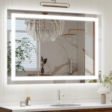24"x36" LED Bathroom Mirror with Lights, Dimmable Front and Backlit Vanity Mi...
