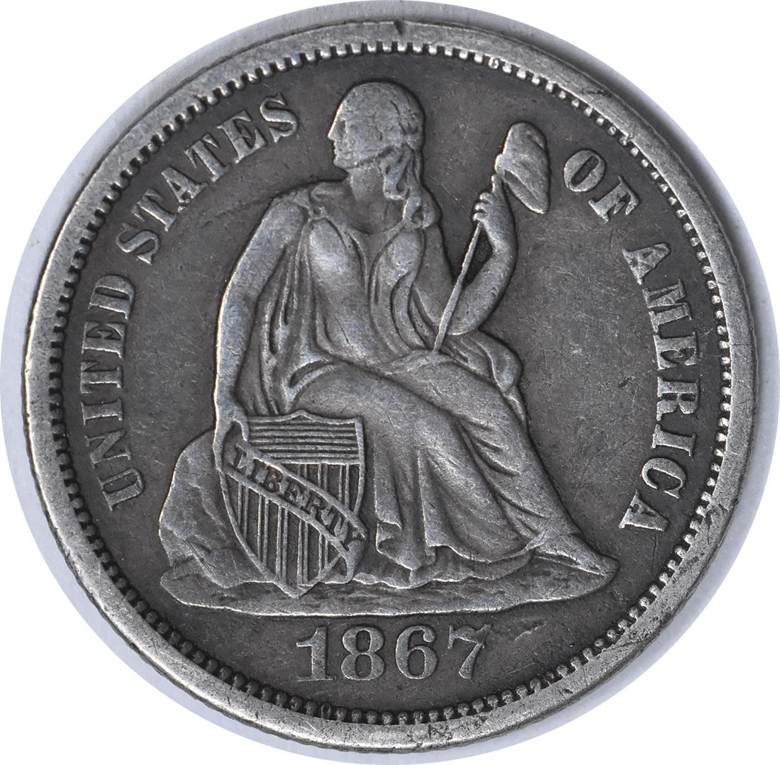 1867 Year Seated Liberty Dimes (1837-1891) for sale | eBay