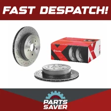 2x Brake Discs Pair Vented fits SUBARU IMPREZA 2.5 Rear 05 to 07 EJ257 316mm Set