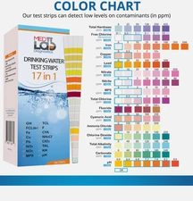 Med lab 17 in 1 Pool & Drinking Water Test Strips (100ct)