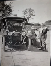 Vintage Photo C 1909 Stearns Automobile Illinois license Plate