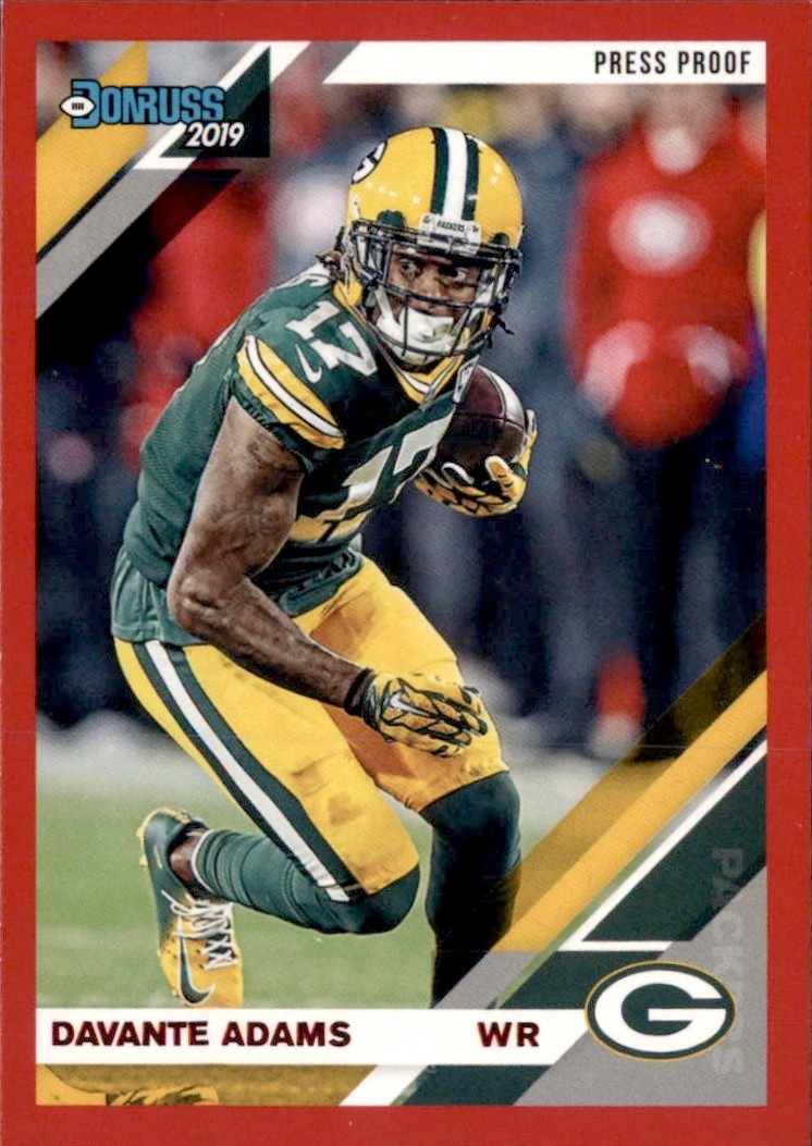 2019 Panini Donruss - Davante Adams #101 Red Press Proof