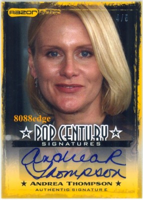 2010 POP CENTURY AUTO: ANDREA THOMPSON #4/5 AUTOGRAPH "BABYLON 5/NYPD