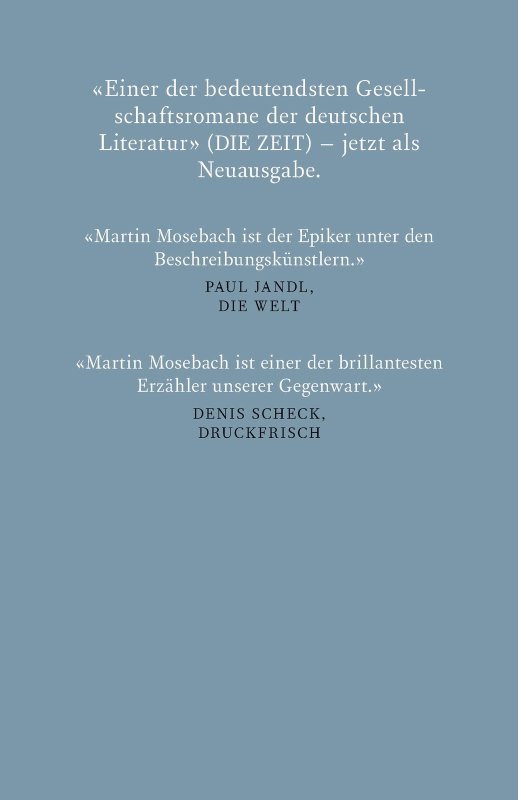 Thumbnail - Westend Martin Mosebach