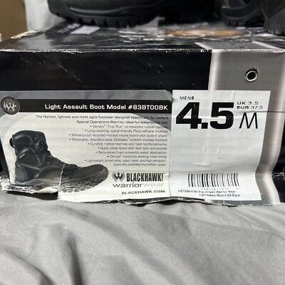 Blackhawk Warrior Wear Assault Boot Men's Sz. 4.5 M Vibram | eBay