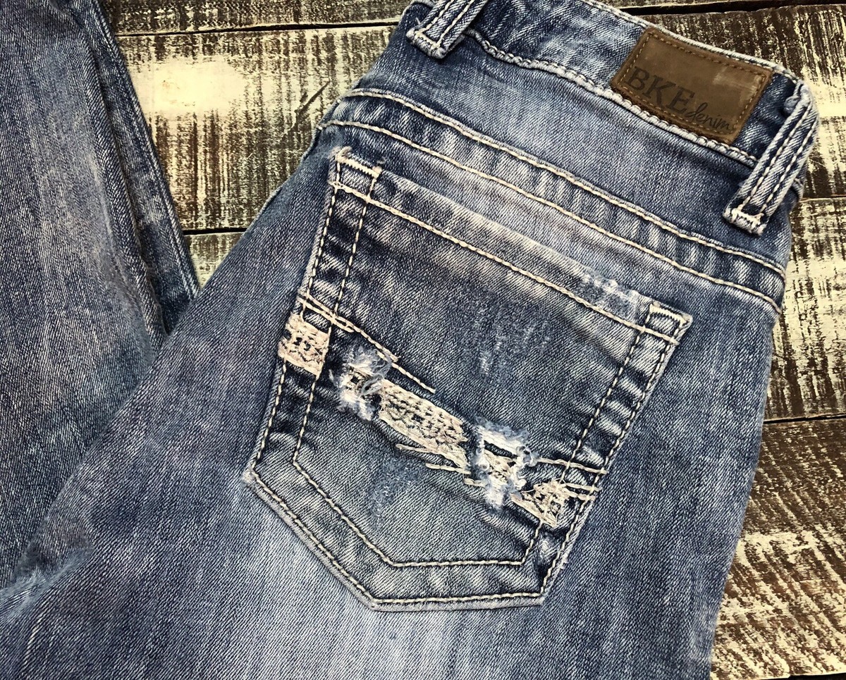 Jeans BKE Payton Femme Taille 26 - Délavage Acid Wash, Entrejambe 28", Occasion TB