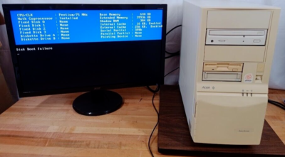 Vintage Acer 575HD Intel Pentium 75MHz Desktop Computer 40MB RAM