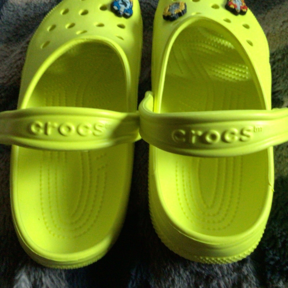 Mens Crocs Classic Shoes Yellow Neon Slip On Clogs Sandals 