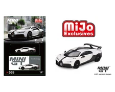 Mini GT  Bugatti Chiron Pur Sport White LHD  1:64 Model Car MGT00569-P11