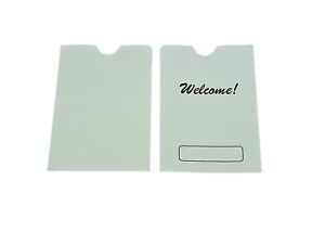 Verbazingwekkend 1000 Hotel Room Key Card Holder Sleeve with WELCOME sign,3.5x2.5 YF-18