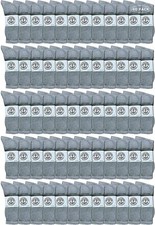 60 PK of Yacht  Smith Wholesale Kids Crew Socks, 4-6 Gray - Boys Crew Sock