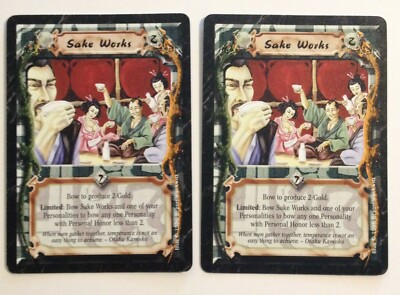マジック：ザ・ギャザリング LEGEND OF THE FIVE RINGS Emerald Edition Sake Works (2) L5R Legend of the Five Rings CCG Emerald