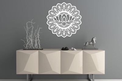 3D-Wandbild Mit LED-Beleuchtung – 80x120 Cm, Zen-Design, Für Wohnzimmer & Eingang