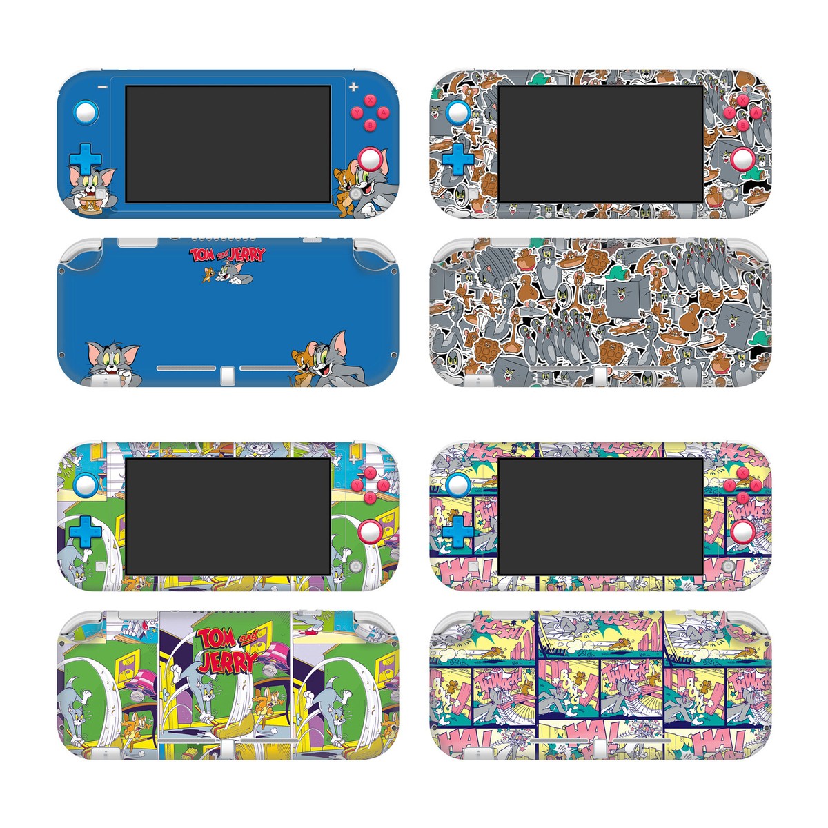 OFFICIAL TOM AND JERRY GRAPHICS VINYL SKIN DECAL FOR NINTENDO
