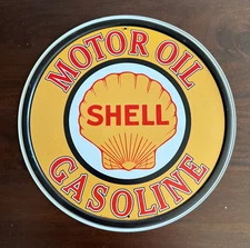 Shell Gasoline Motor Oil Vintage Metal Advertisement Sign (12"×12")
