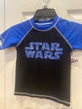 New with Tags Star Wars Short Sleeve Swim Rash Guard Cover Up Size XS UPF 50