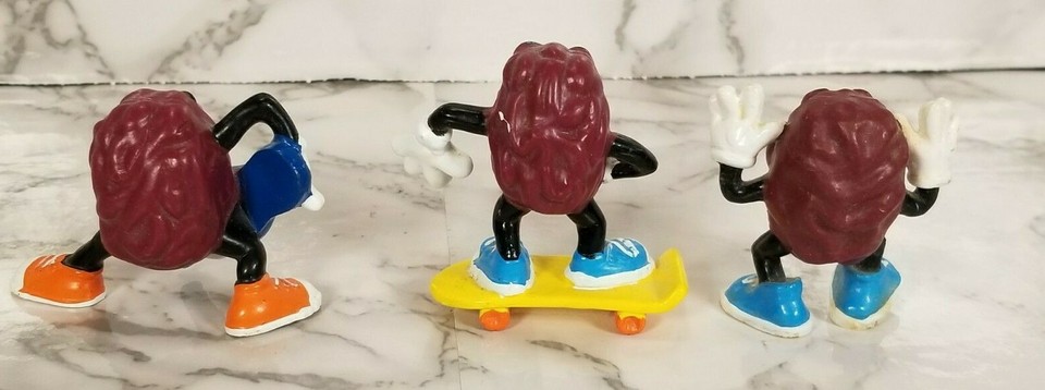 Lot of 3 CALIFORNIA RAISINS 1987-88 Vintage PVC Figures Skateboard ...
